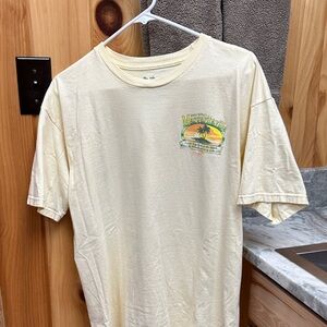 Margaritaville Jimmy Buffett lt yellow Margaritaville T-Shirt, sz L